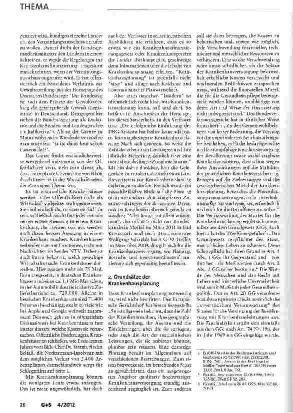 Vorschauseite 2: Krankenhausplanung-Wie kann man Qualitätskriterien einbauen?