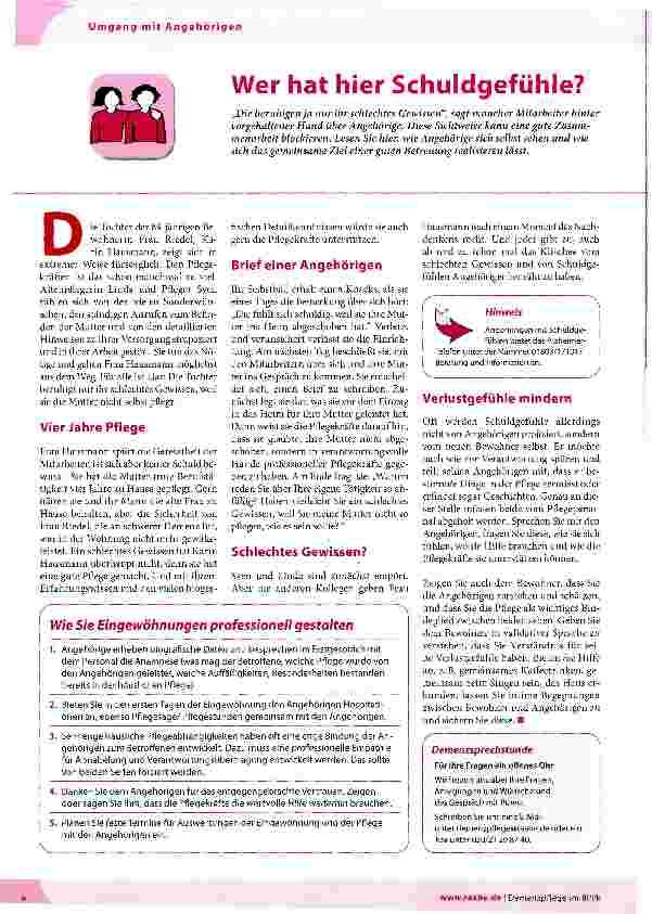 Vorschauseite 1: Wer hat hier Schuldgefühle?