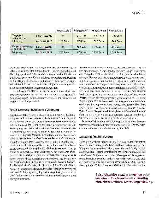 Vorschauseite 2: Streifzug durch das Pflege-Neuausrichtungs-Gesetz