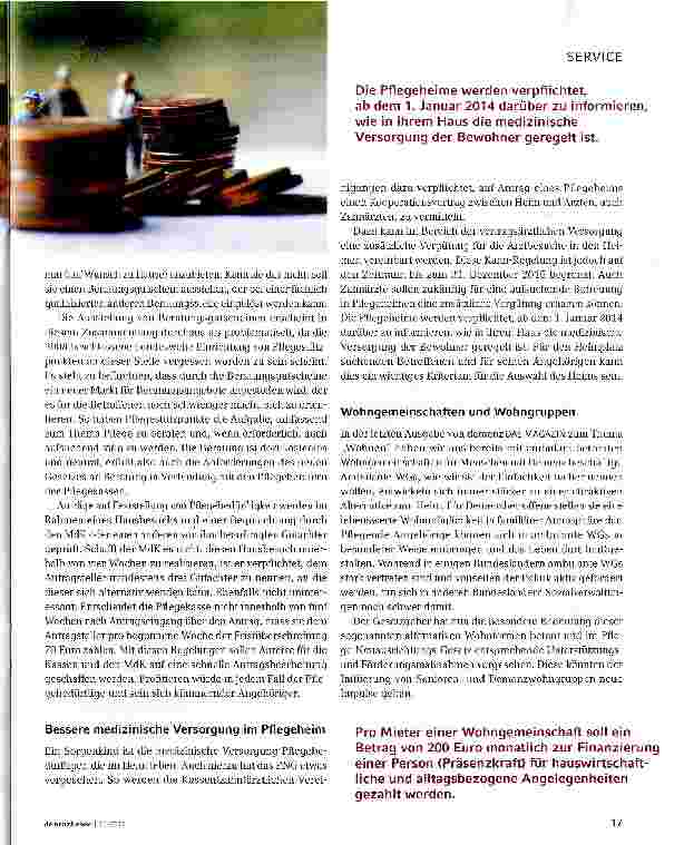 Vorschauseite 4: Streifzug durch das Pflege-Neuausrichtungs-Gesetz