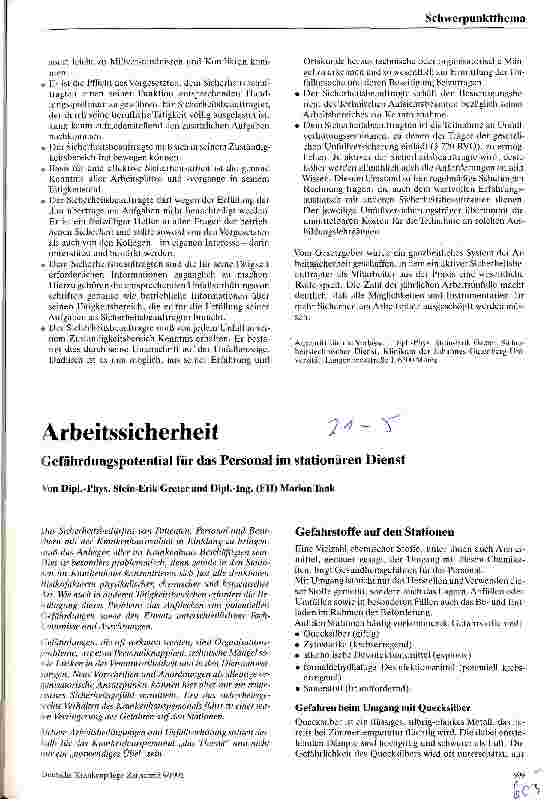 Vorschauseite 3: Der Sicherheitsbeauftragte Aufgaben und Möglichkeiten im Arbeitsschutz
