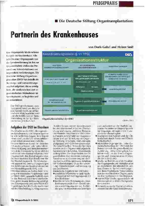 Vorschauseite 1: Partnerin des Krankenhauses