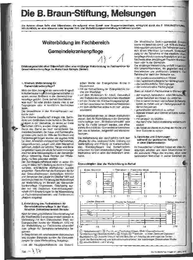 Vorschauseite 1: Weiterbildung im Fachbereich Gemeindekrankenpflege