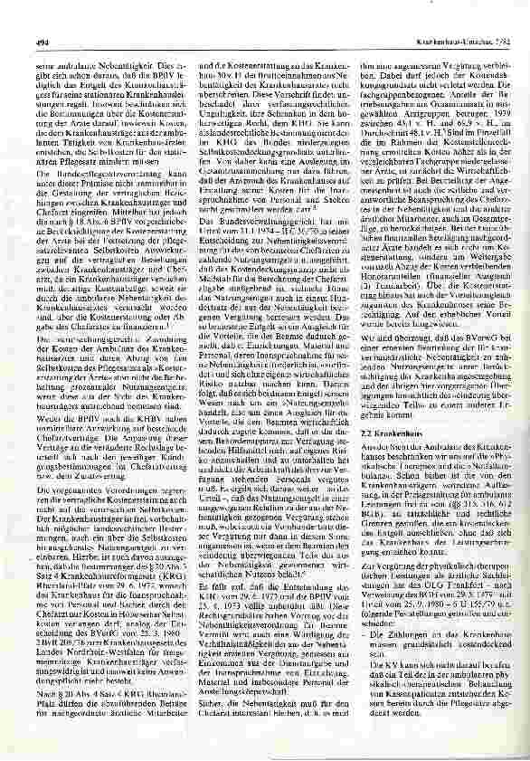 Vorschauseite 2: Kostendeckungsgebot der Ambulanz im Krankenhaus und Praxis der Pflegesatzgestaltung