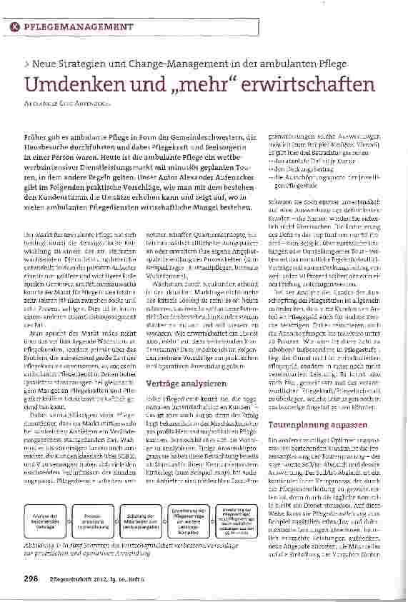 Vorschauseite 1: Umdenken und „mehr erwirtschaften