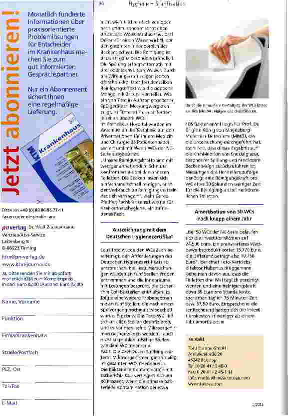 Vorschauseite 2: Toilette mit Tiefgang