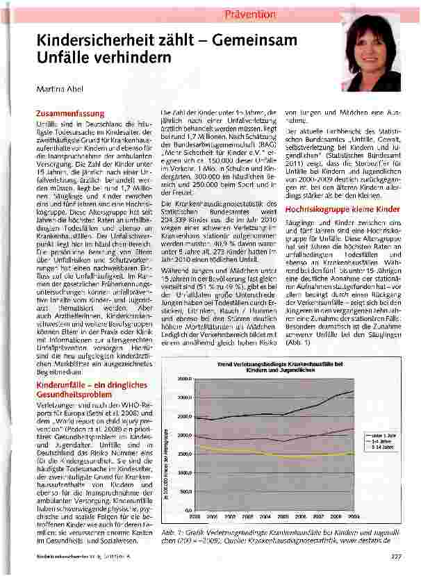 Vorschauseite 1: Kindersicherheit zählt - Gemeinsam Unfälle verhindern