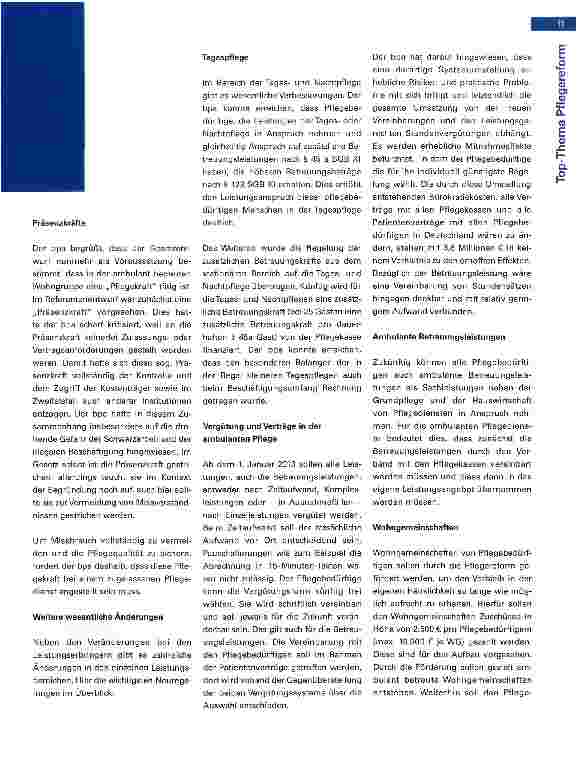 Vorschauseite 4: Änderungen durch das neue Pflege-Neuausrichtungs-Gesetz