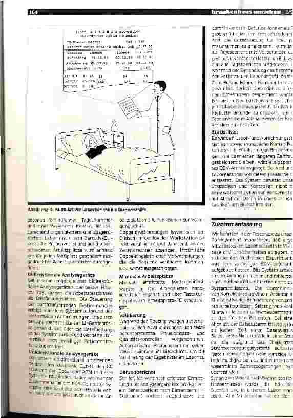 Vorschauseite 3: EDV-Lösung für das Krankenhauslabor