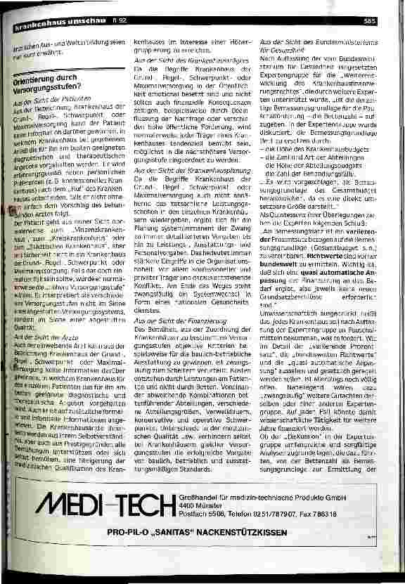 Vorschauseite 5: Versorgungsstufen als Planungs-und Finanzierungsgrundlage?