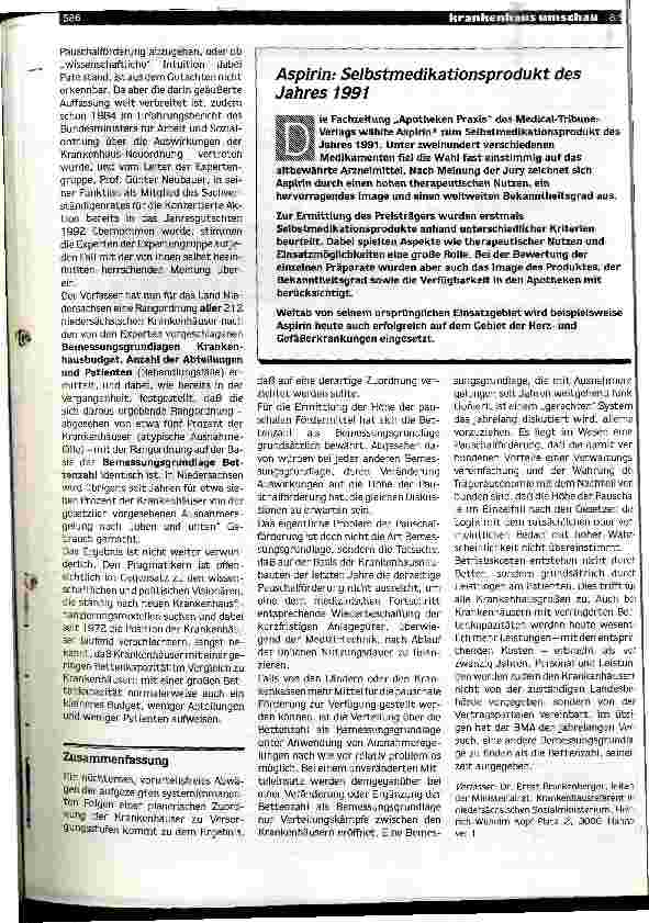 Vorschauseite 6: Versorgungsstufen als Planungs-und Finanzierungsgrundlage?