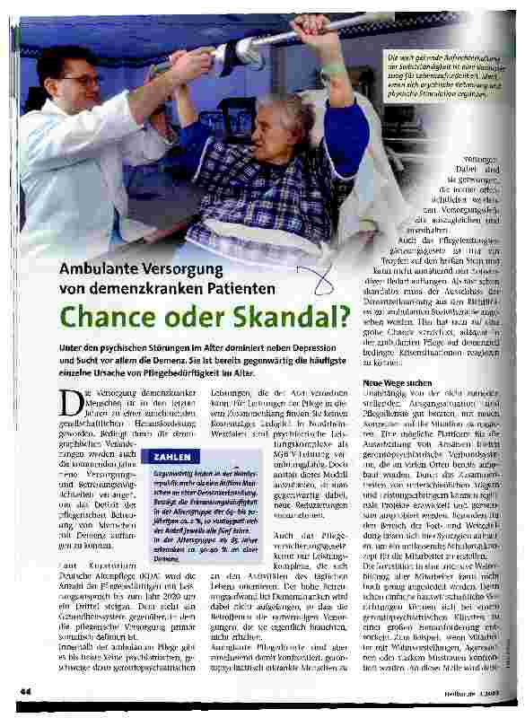 Vorschauseite 1: Chance oder Skandal?