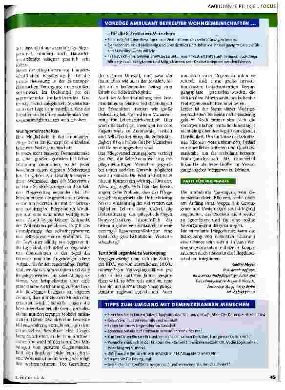 Vorschauseite 2: Chance oder Skandal?