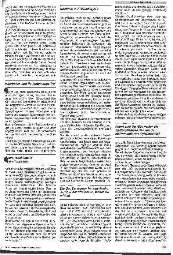 Vorschauseite 3: Krankenpflege im OP ist nicht möglich - ich habe den Arbeitsbereich Operationsdienst verlassen