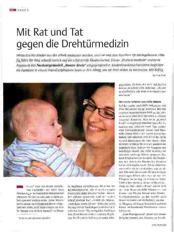 Vorschauseite 1: Mit Rat und Tat gegen die Drehtürmedizin
