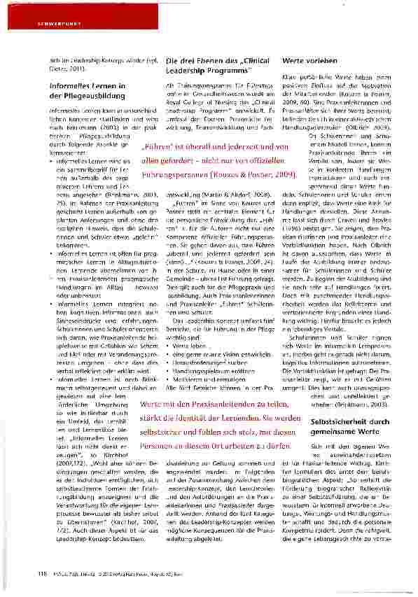 Vorschauseite 3: Begleiter mit Führungskompetenz Die Bedeutung von Leadership in der Praxisanleitung