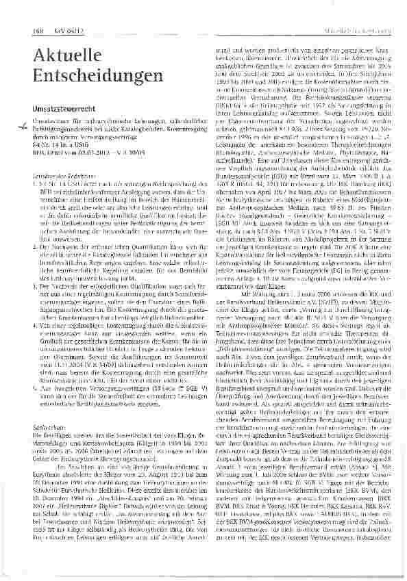 Vorschauseite 1: Aktuelle Entscheidungen