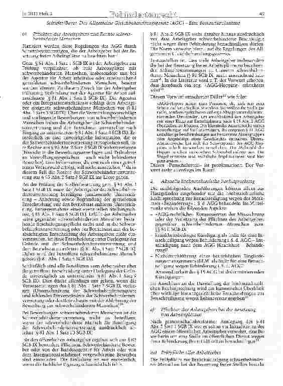 Vorschauseite 4: Das Allgemeine Gleichbehandlungsgesetz (AGG) - Eine Bestandsaufnahme unter dem Aspekt des Benachteilieunesmerkmals der Behinderung