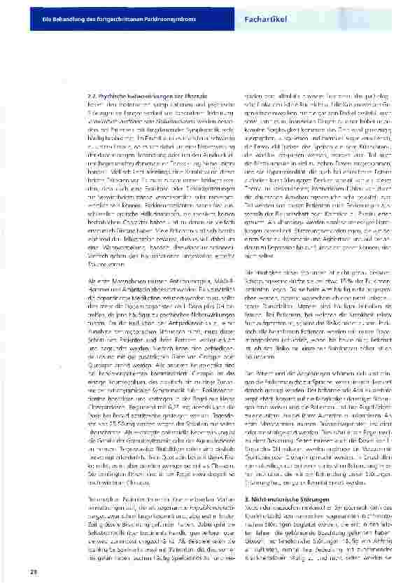 Vorschauseite 3: Die Behandlung des fortgeschrittenen Parkinsonsyndroms