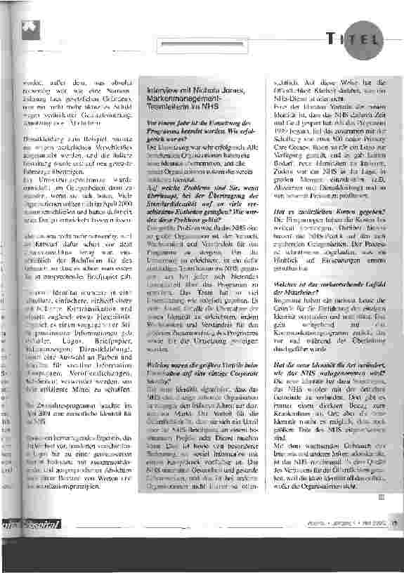 Vorschauseite 2: Eine einheitliche Corporate Identity schaffen: Erfahrung des NHS
