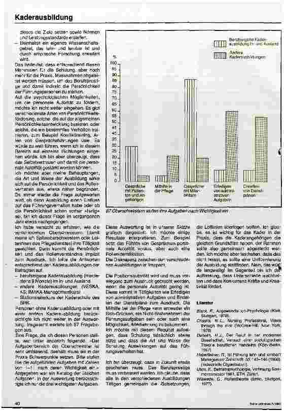 Vorschauseite 3: Schwerpunkte in der Ausbildung von Führungspersonen und Konsequenzen für das Berufsbild