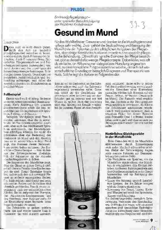 Vorschauseite 1: Gesund iim Mund