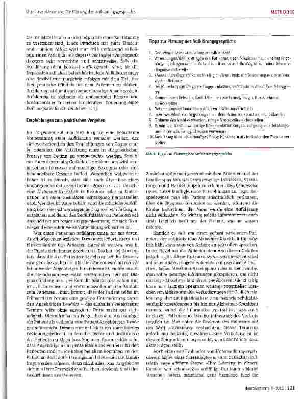 Vorschauseite 3: Diagnose »Demenz«: Die Planung des Aufklärungsgesprächs