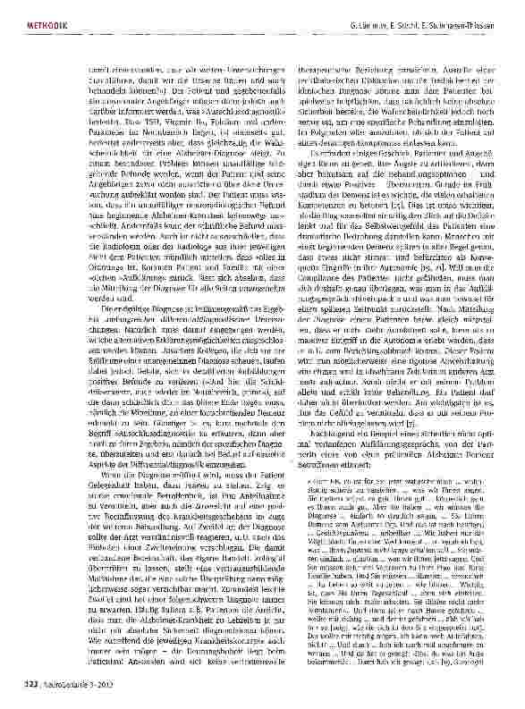 Vorschauseite 4: Diagnose »Demenz«: Die Planung des Aufklärungsgesprächs