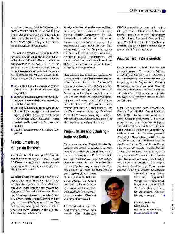 Vorschauseite 2: Mehr Transparenz, Wirtschaftlichkeit und Sicherheit