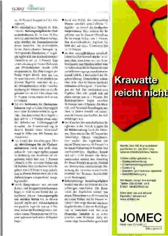 Vorschauseite 2: Situation im gemeinnützigen Krankenhaus