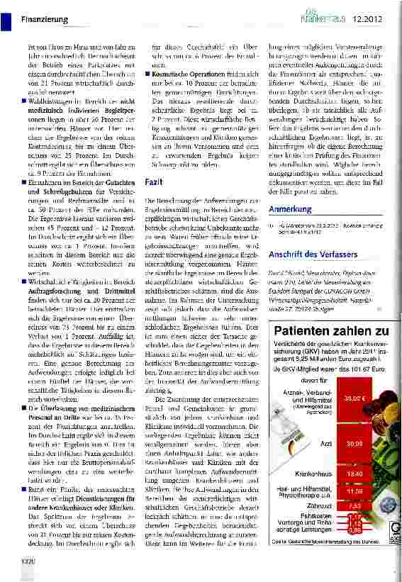 Vorschauseite 3: Situation im gemeinnützigen Krankenhaus