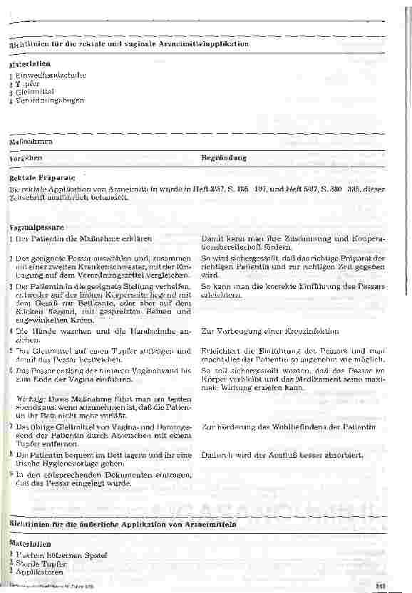 Vorschauseite 5: Stationshandbuch Klinische Krankenpflege 32. Folge: Arzneiapplikation