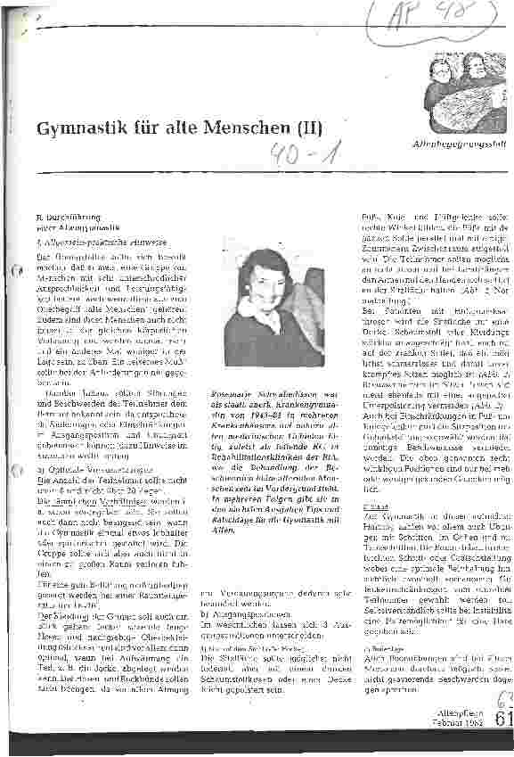 Vorschauseite 1: Gymnastik für alte Menschen (II)