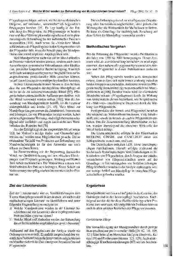 Vorschauseite 2: Welche Mittel werden zur Behandlung von Mundproblemen in der Literatur beschrieben? Eine Analyse von deutschund englischsprachigen Veröffentlicheungen zwischen 1990 und 2001
