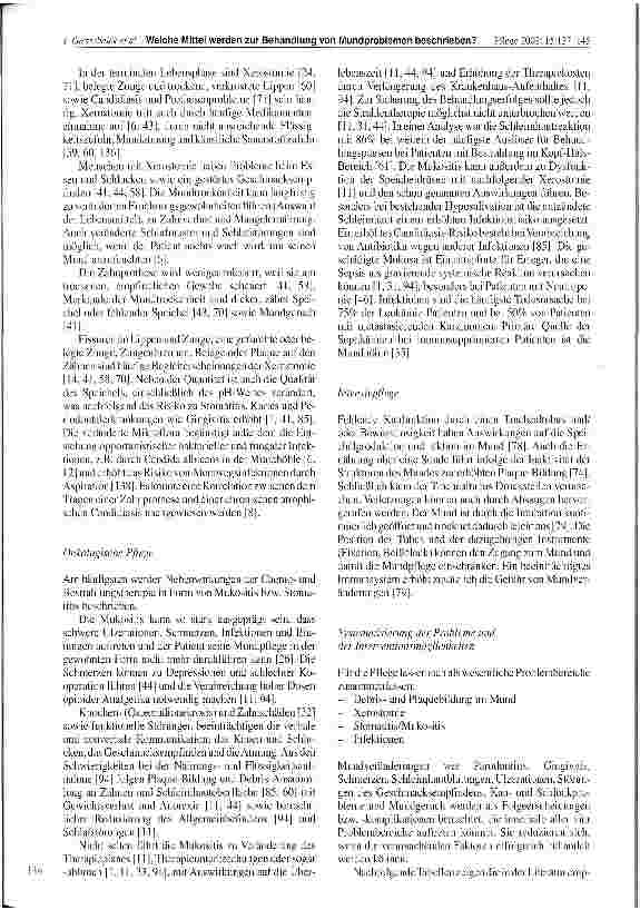 Vorschauseite 3: Welche Mittel werden zur Behandlung von Mundproblemen in der Literatur beschrieben? Eine Analyse von deutschund englischsprachigen Veröffentlicheungen zwischen 1990 und 2001