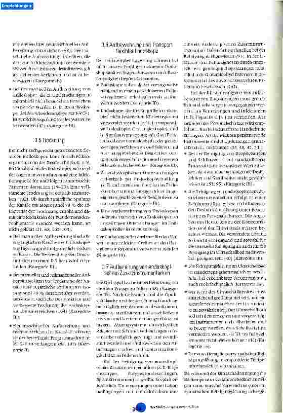 Vorschauseite 6: Anforderungen an die Hygiene bei der Aufbereitung flexibler Endoskope und endoskopischen Zusatzinstrumentariums Empfehlungen der Kommission für Krankenhaushygiene und Infektionspr…