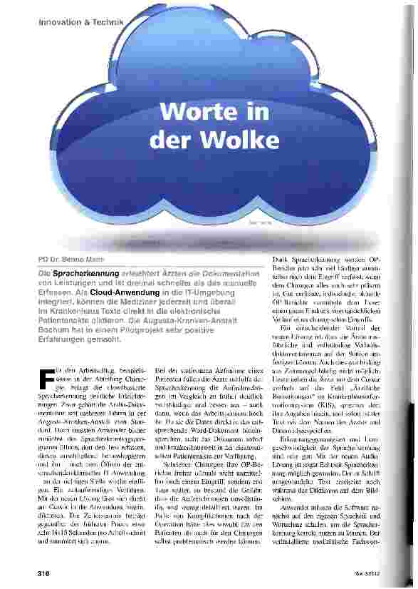 Vorschauseite 1: Worte in der Wolke
