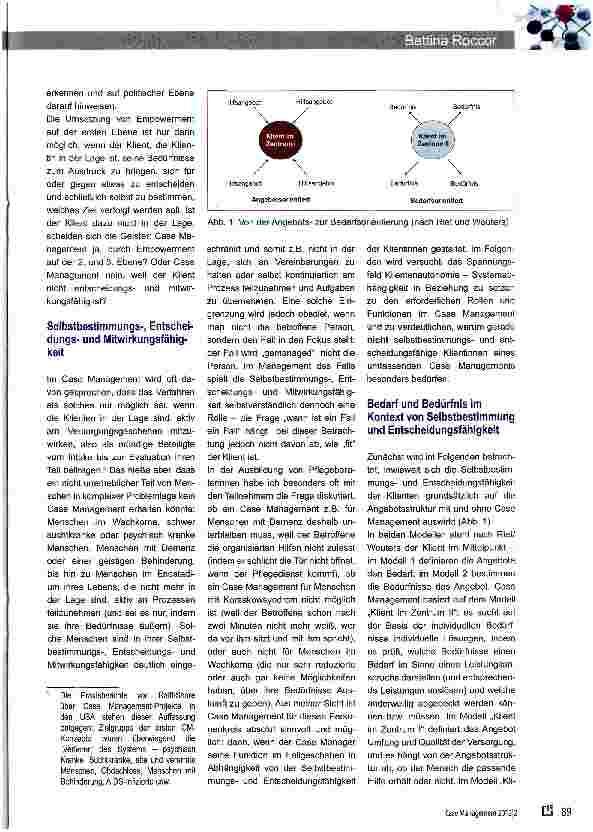 Vorschauseite 2: Empowerment, Selbstbestimmung, Entscheidungsund Mitwirkungsfähigkeit