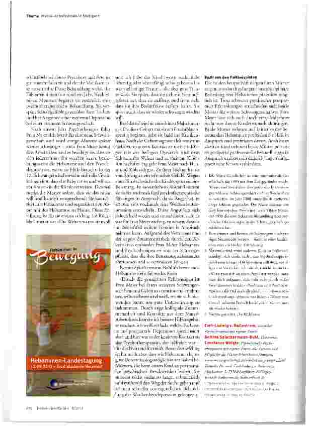 Vorschauseite 4: Interdisziplinär vernetzen - zum Nutzen der Frauen