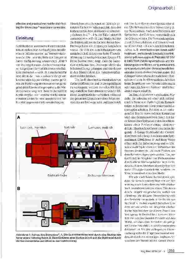 Vorschauseite 2: Desinfizierbarkeit eines Ventilmembran-Konnektors mit alkoholischen Desinfektionstücherneine experimentelle Studie