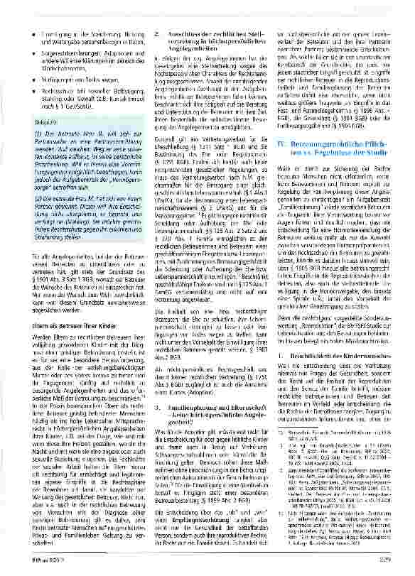 Vorschauseite 3: Zur Einflussnahme rechtlicher Betreuerinnen und Betreuer auf die Verhütung und Familienplanung der Betreuten