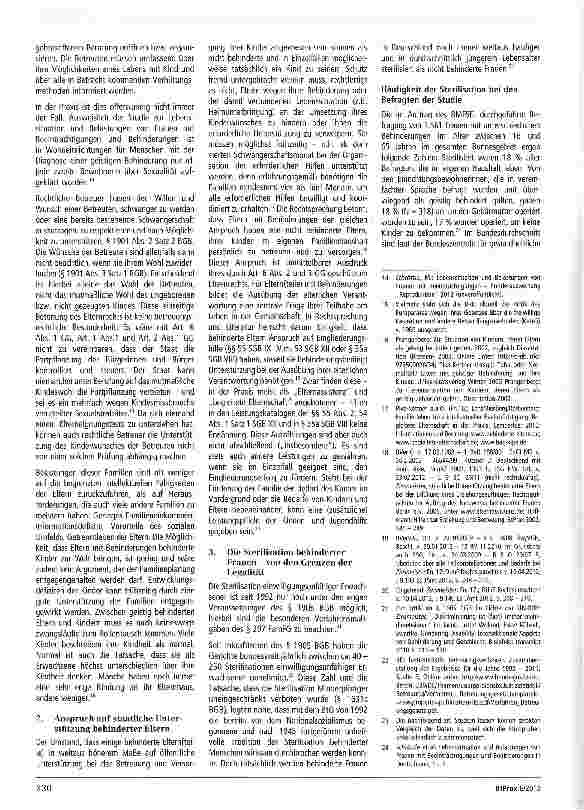 Vorschauseite 4: Zur Einflussnahme rechtlicher Betreuerinnen und Betreuer auf die Verhütung und Familienplanung der Betreuten