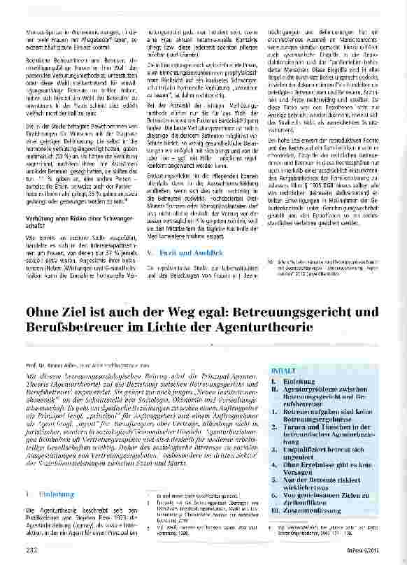 Vorschauseite 6: Zur Einflussnahme rechtlicher Betreuerinnen und Betreuer auf die Verhütung und Familienplanung der Betreuten