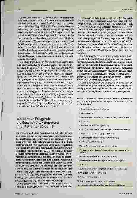 Vorschauseite 2: Wollen oder können Sie nicht? © Gesundheitskompetenz von Patienten und die Vermittlung von Wissen und Können im Unterricht