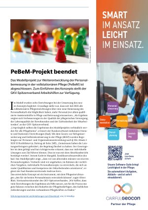 Vorschauseite 1: PeBeM-Projekt beendet