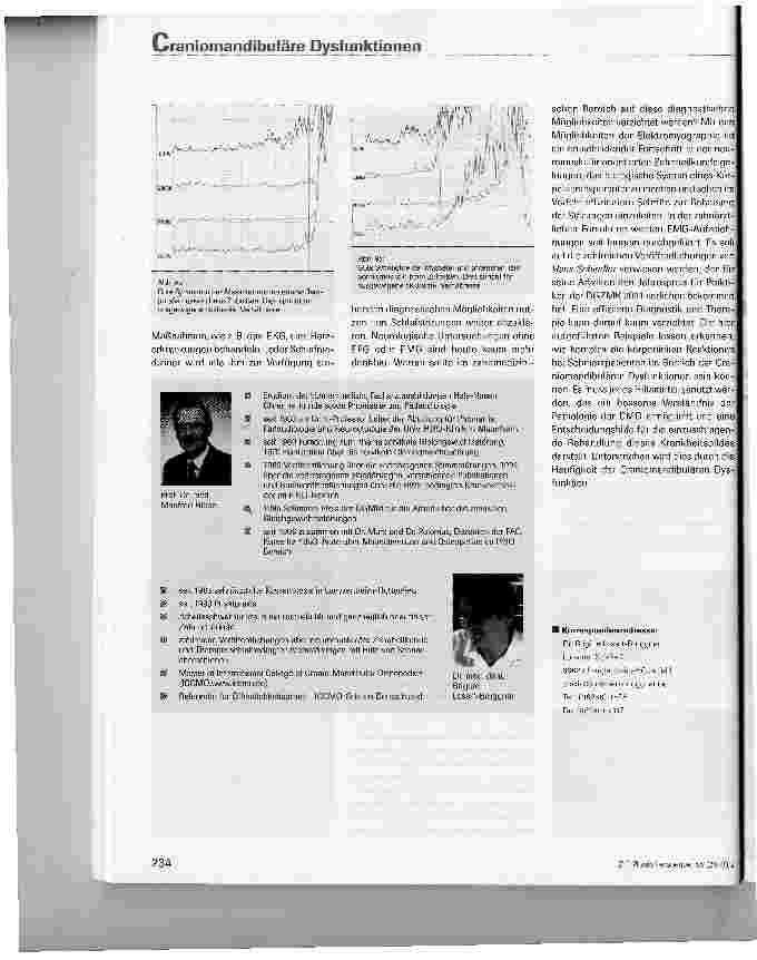 Vorschauseite 5: Die Bedeutung elektromyographischer Messungen in der Diagnostik und Therapie von craniomandibulären Dysfunktionen