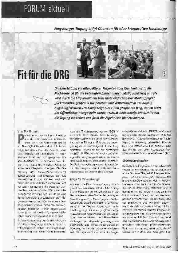 Vorschauseite 1: Fit für die DRG
