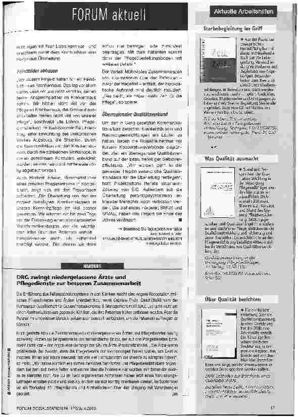 Vorschauseite 2: Fit für die DRG