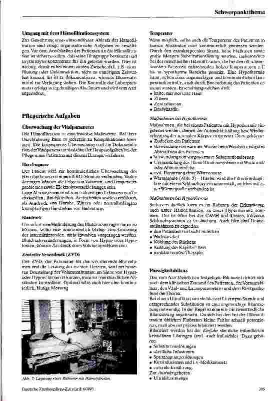 Vorschauseite 4: Hämofiltration