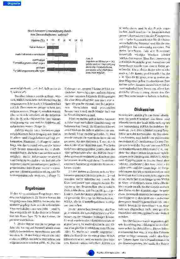 Vorschauseite 3: Umfrage zu MRSA in Alten -und Pflegeheimen in Frankfurt am Main